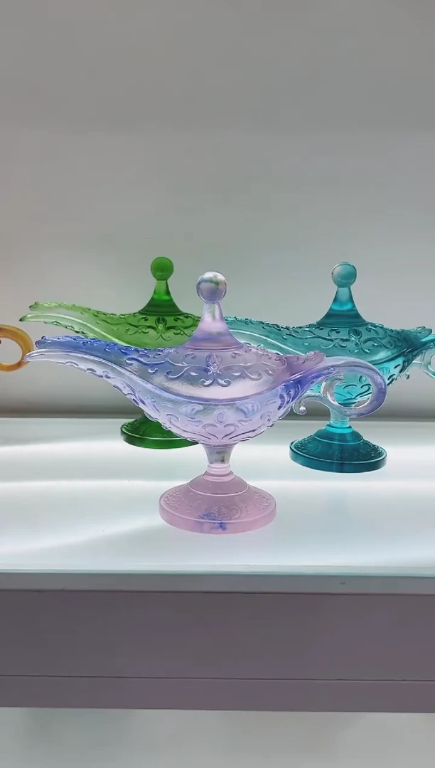 手工艺品琉璃古法琉璃阿拉丁神灯香炉