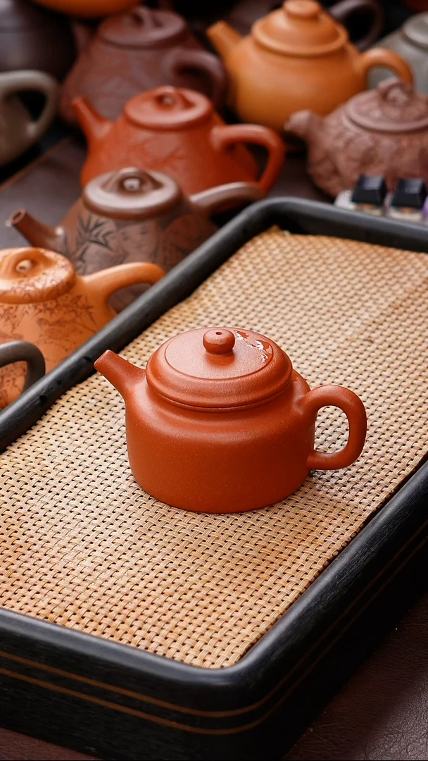 茶壶紫砂精挑纯红降坡150cc德钟