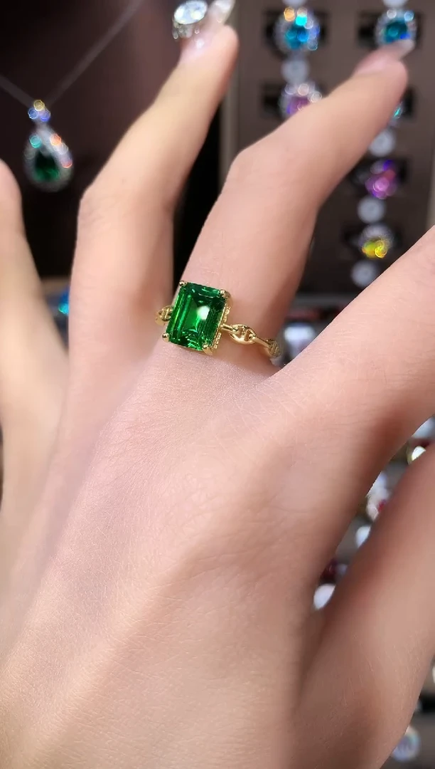 银S925镶嵌耳饰碧玺79金色