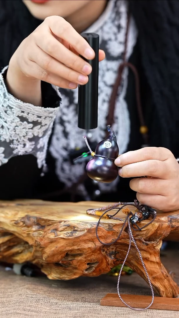 【闪购商品】161—光岳葫天然大漆脖挂车挂不含漆珠