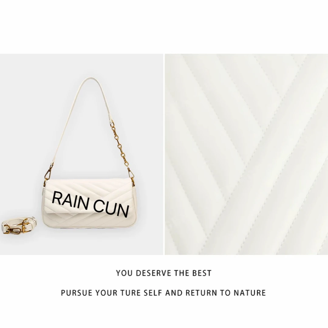 【YI CHEN】BF-66390-奶油白-高定轻奢时尚百搭潮流女士包包