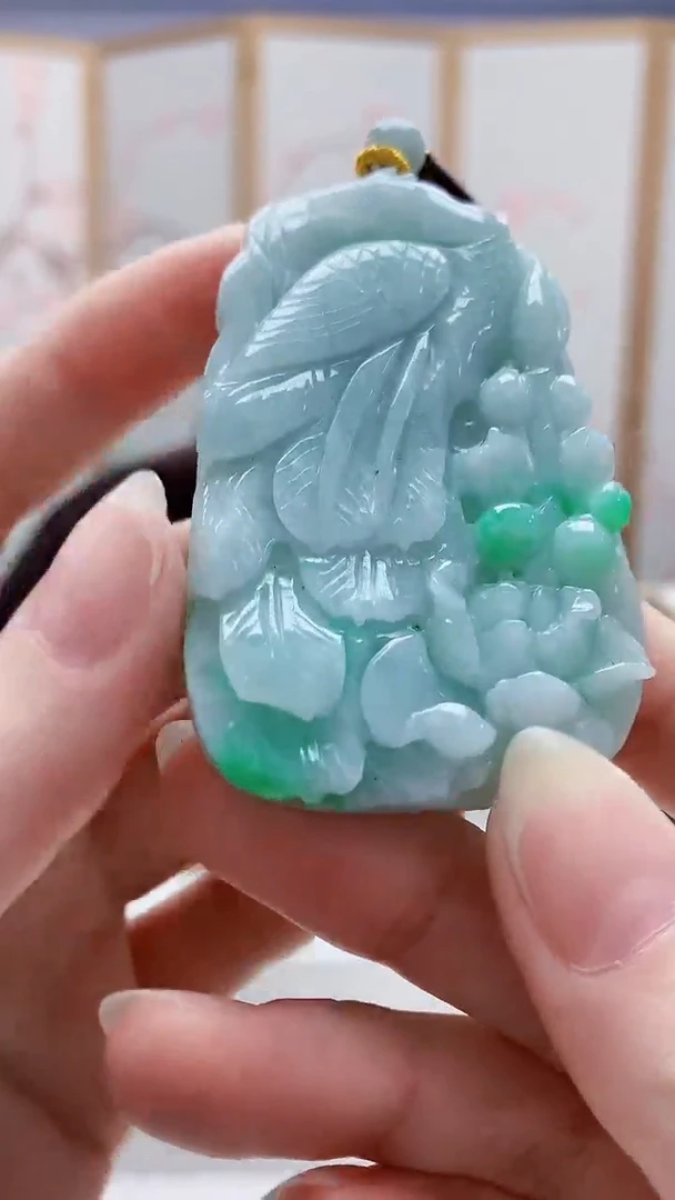 未镶嵌定制翡翠5145ry-毛货挂件64