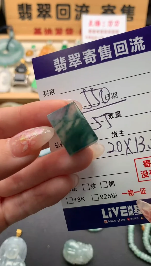 翡翠未镶嵌颈饰10133263