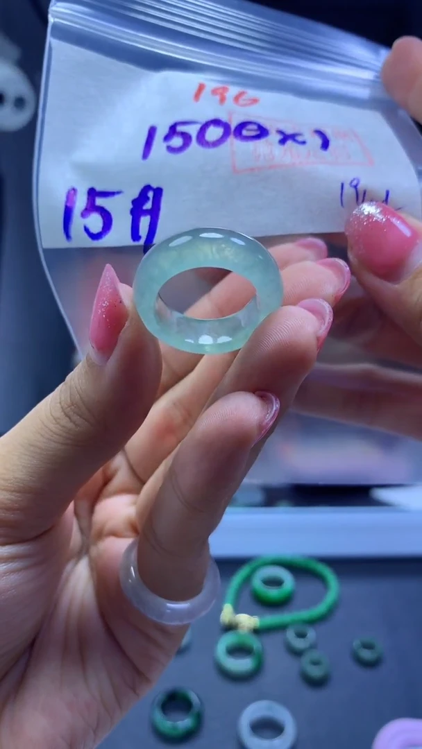 未镶嵌定制翡翠戒圈#1500元-毛货需精细抛光