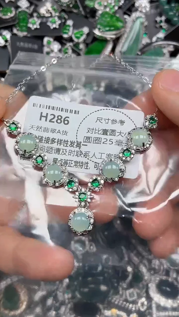 颈饰未镶嵌翡翠H286项链
