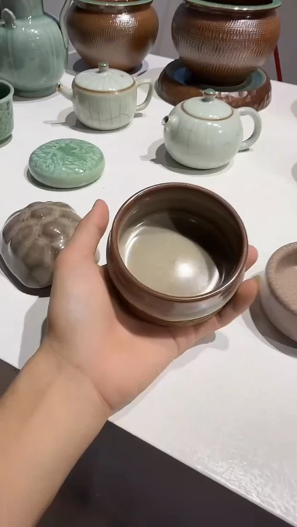 青瓷手工茶器包邮