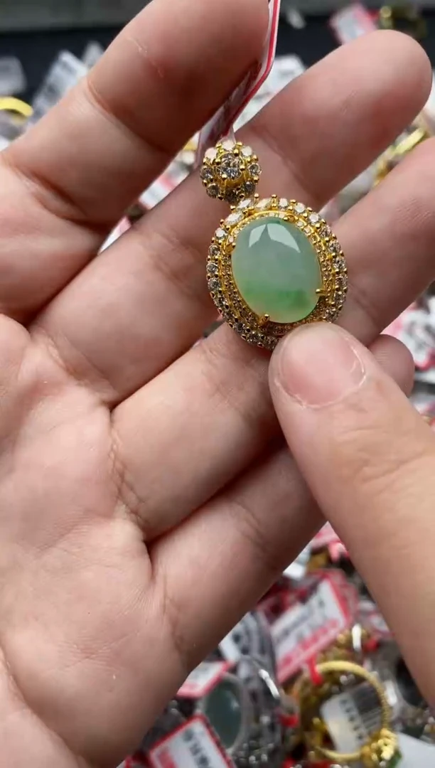 【闪购商品】翡翠戒指银S925镶嵌33333---2