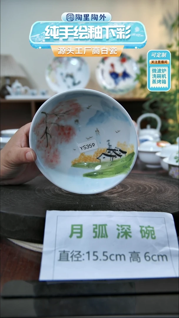 碗景德镇手工手绘陶瓷YS359