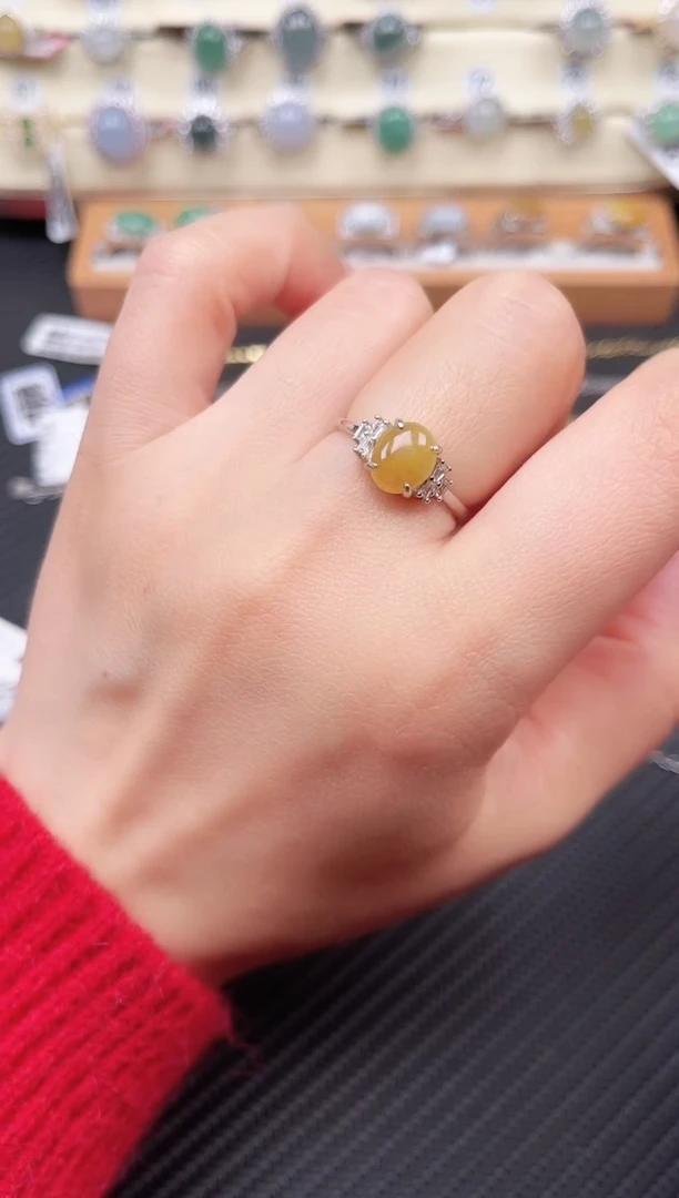 【闪购商品】翡翠戒指银S925镶嵌戒指23