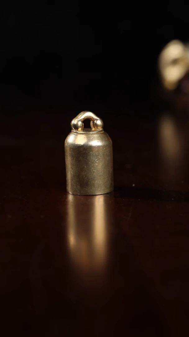 青田石其他黄铜如意钮印章1.2cm