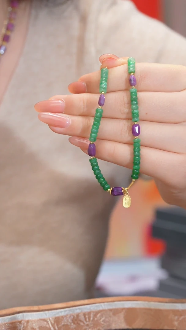 【闪购商品】苏纪石（舒俱来）手链18K金镶嵌多样性发@@N4151