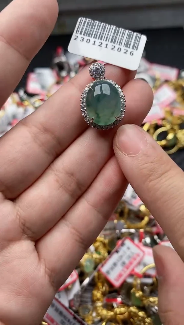 【闪购商品】翡翠戒指银S925镶嵌22222---7