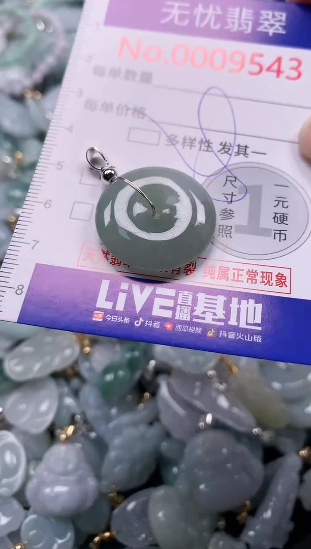 吊坠(不含链)未镶嵌翡翠9543