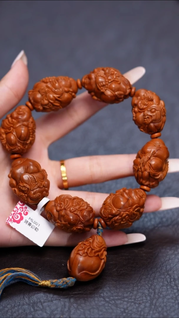 手串/手链橄榄核骑兽弥勒