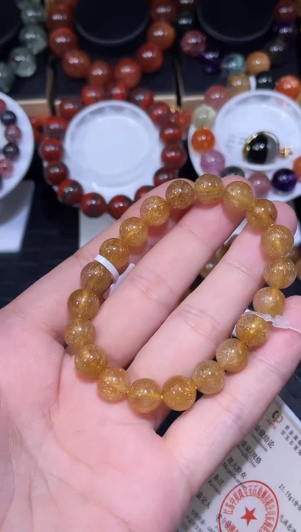 未镶嵌手链水晶发晶单圈手链A9