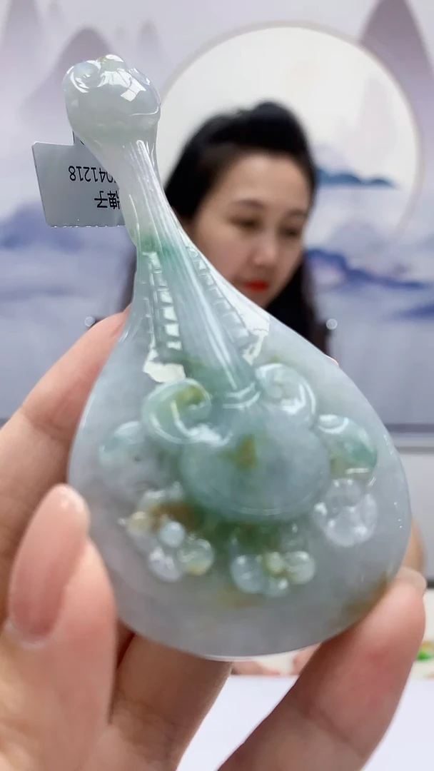 定制翡翠未镶嵌4989xx-毛货挂件22