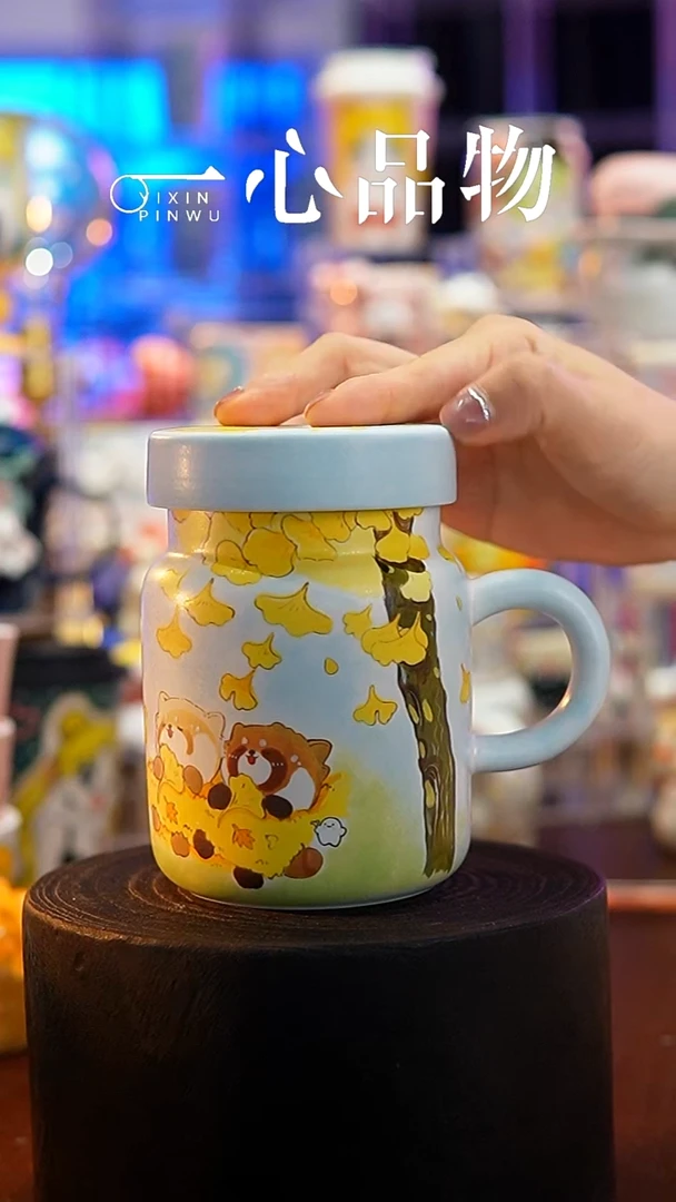 杯子瓷S508景德镇手工手绘杯子摆件