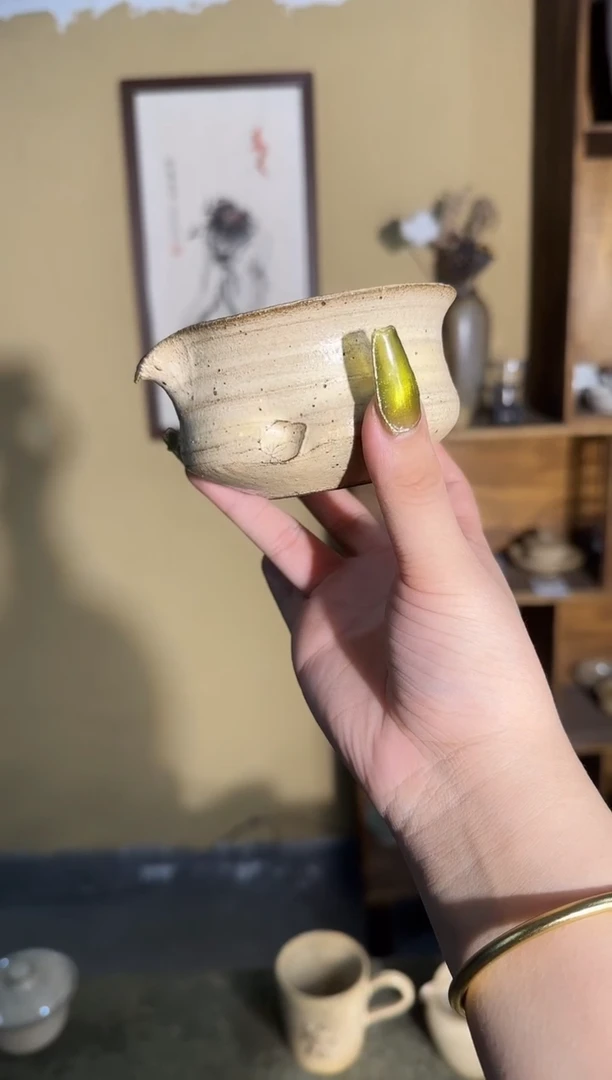 瓷片手作粉引公道