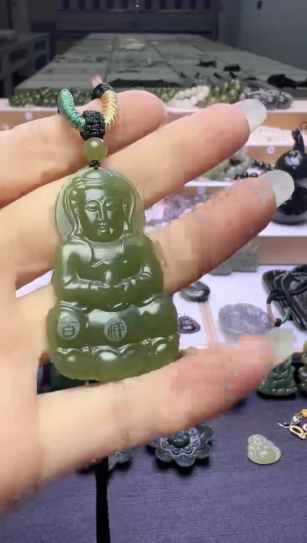 颈饰未镶嵌和田玉86号链接卡48*30*6mm