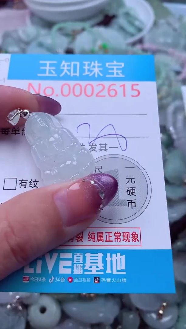翡翠未镶嵌吊坠(不含链)2615