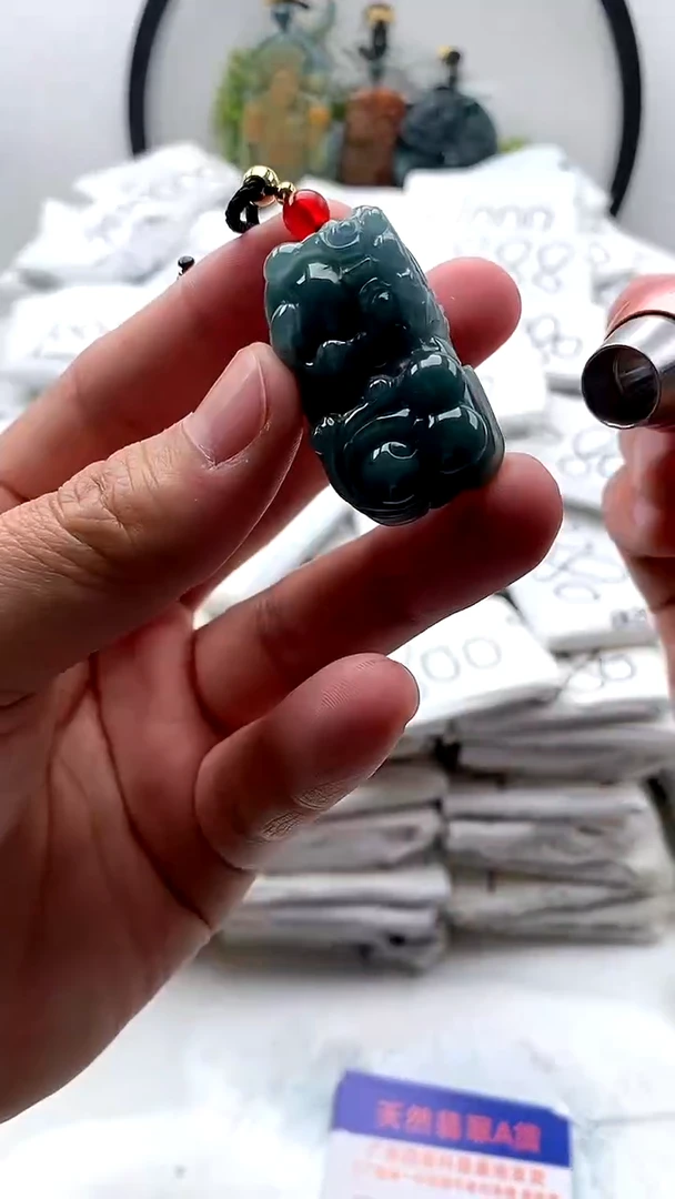 【闪购商品】翡翠颈饰未镶嵌貔貅【品质一般介意慎拍】