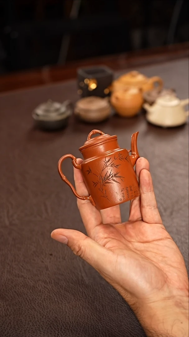 茶壶紫砂高竹韵紫砂壶