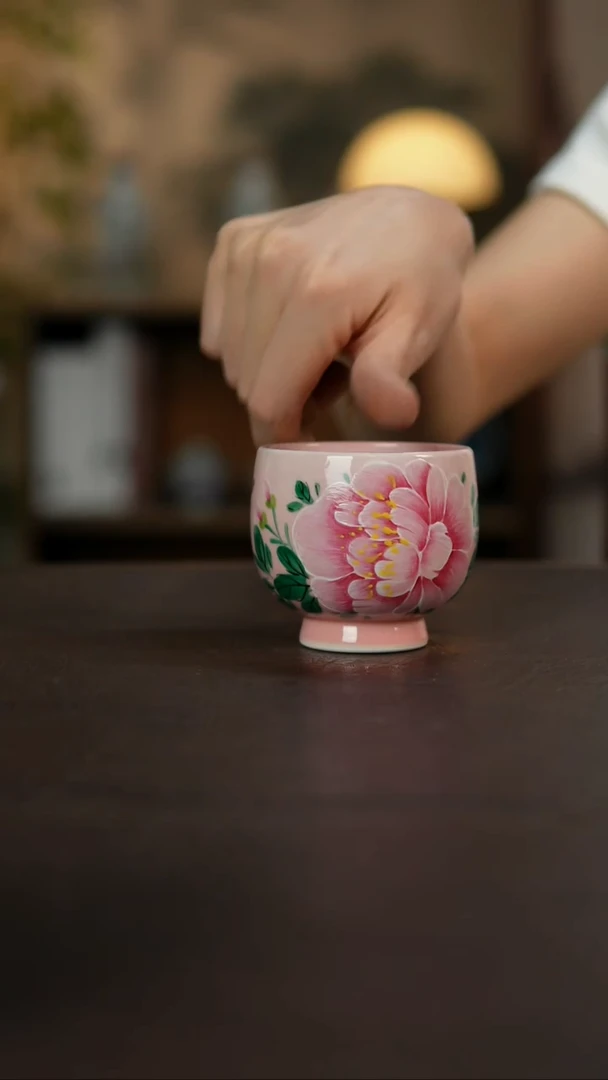 杯景德镇陶瓷杯碗柴烧多人