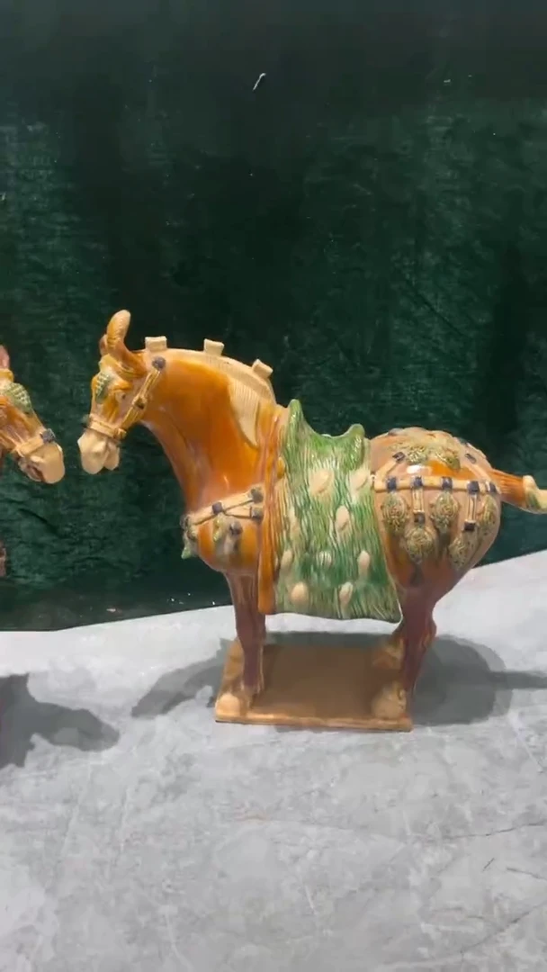 陶瓷黄*黄唐三彩手工陶瓷品