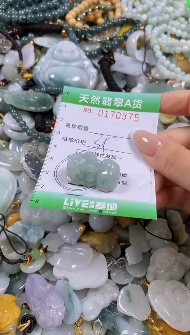 翡翠未镶嵌颈饰闪购0170375多样性发其一