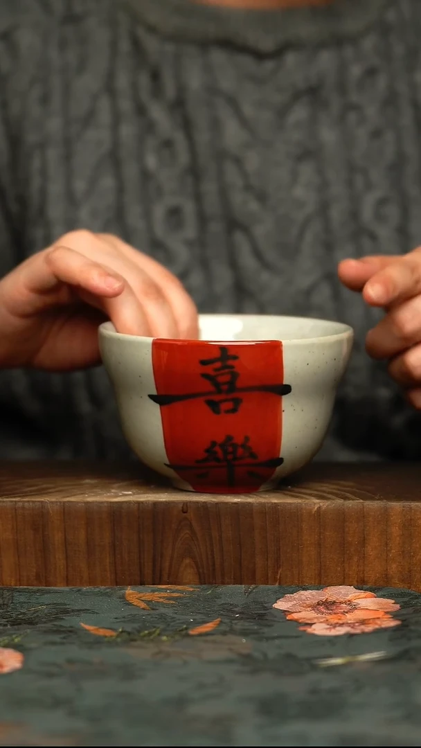 杯釉下彩手工手绘同款陶器