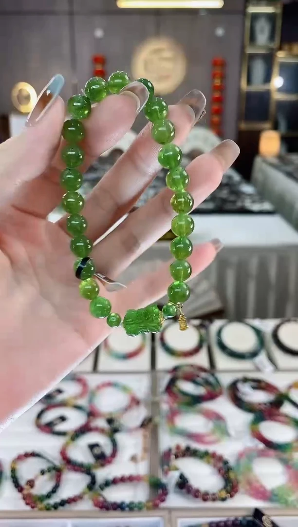 单圈手串7mm+未镶嵌碧玺dan多样性发货一条