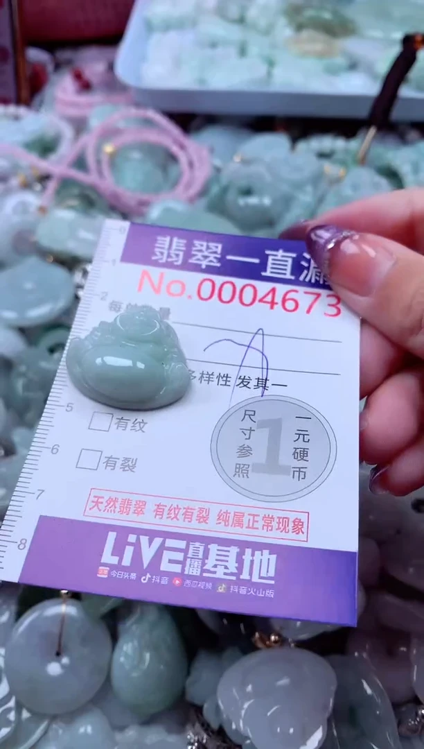 翡翠未镶嵌吊坠(不含链)4673