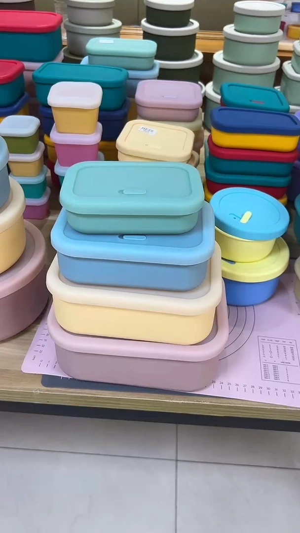 硅胶马卡龙半透色-排气长方形盒