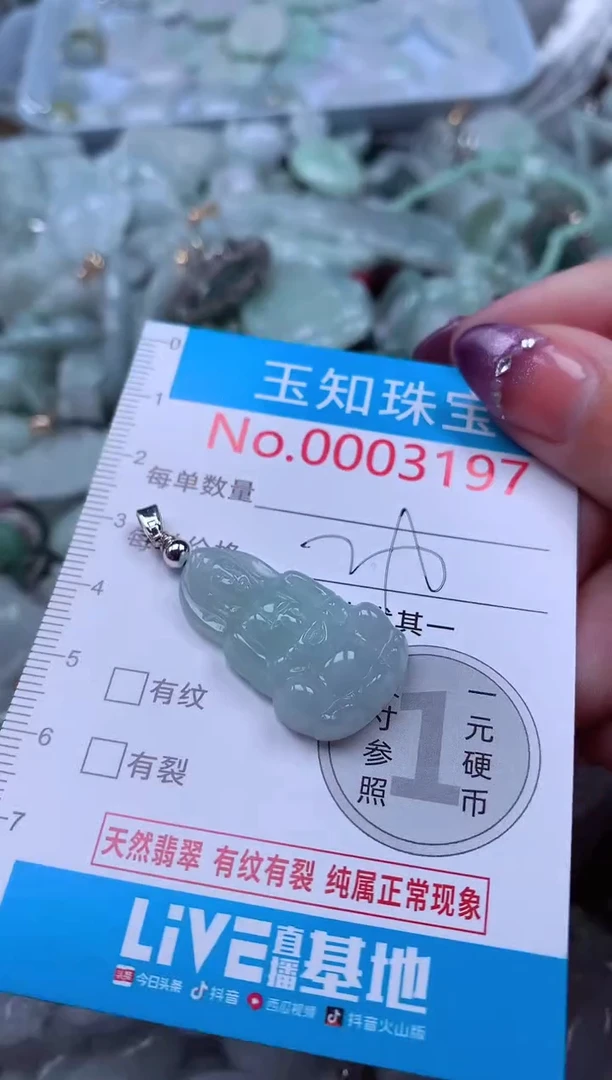 翡翠未镶嵌吊坠(不含链)3197