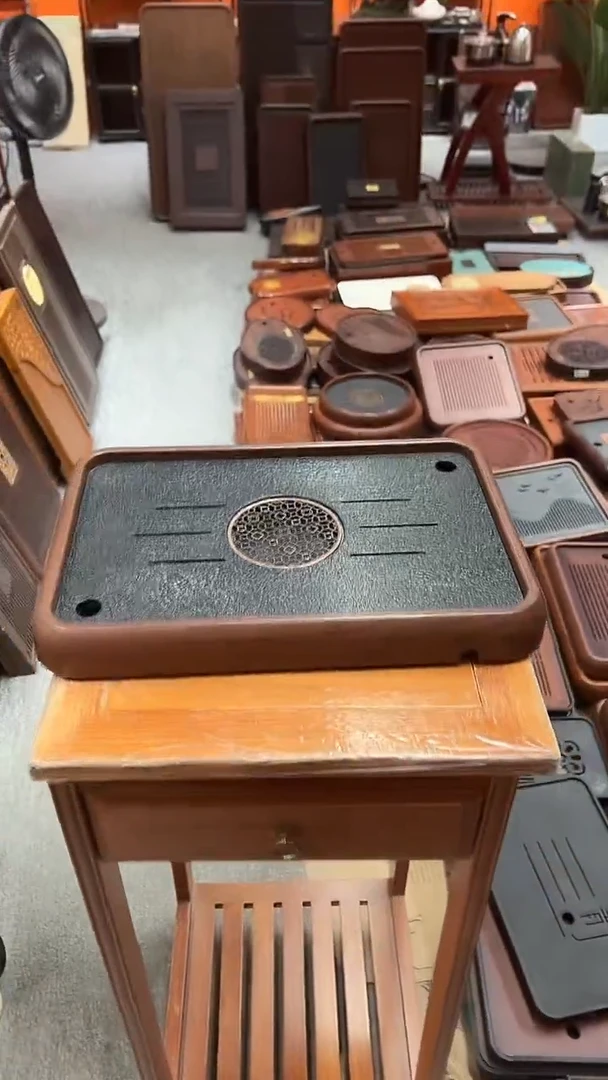 新款石材茶盘39*26CM茶盘送管