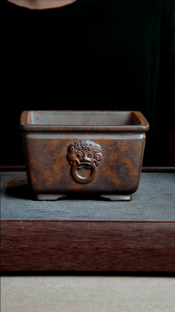 紫砂花盆13*7.5内径紫砂花盆