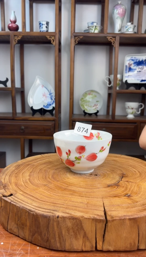 瓷片国韵瓷坊-手工手绘墩墩碗874