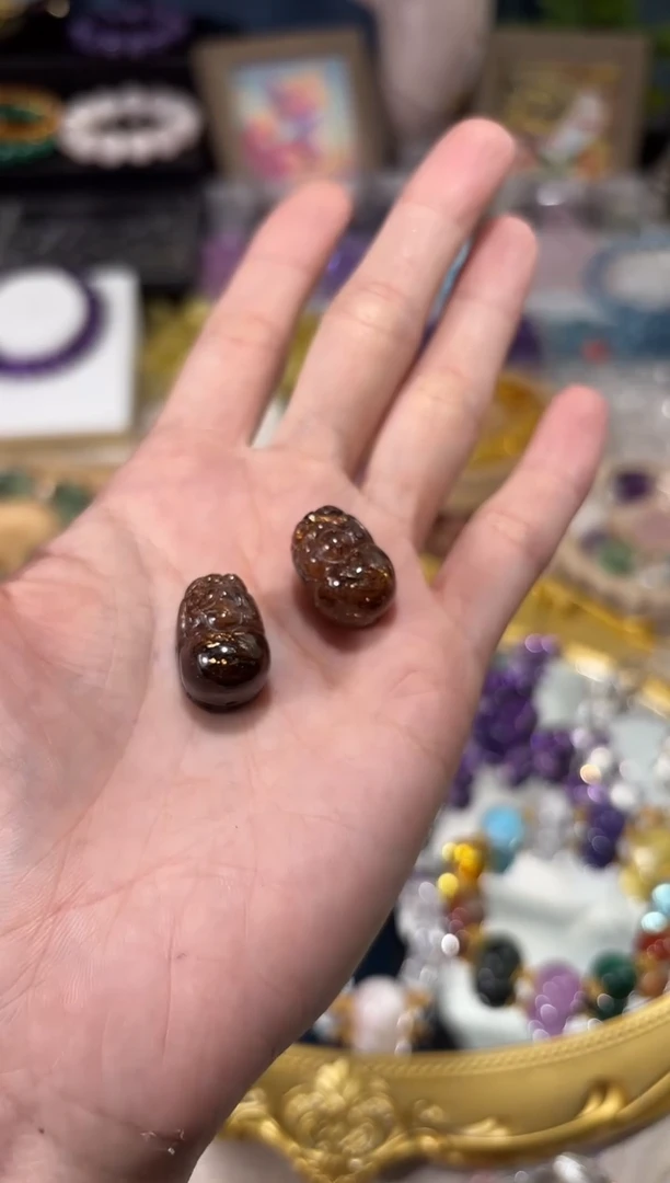 水晶手串未镶嵌K11黑金超貔貅一颗卡12