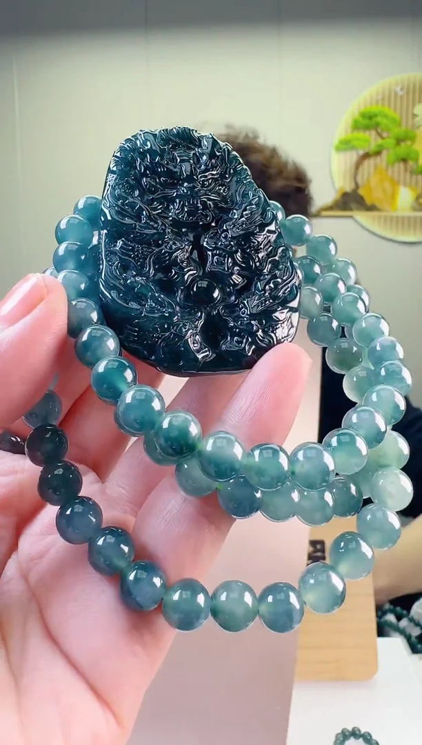 颈饰未镶嵌翡翠天然A货翡翠  多样性随机发其一