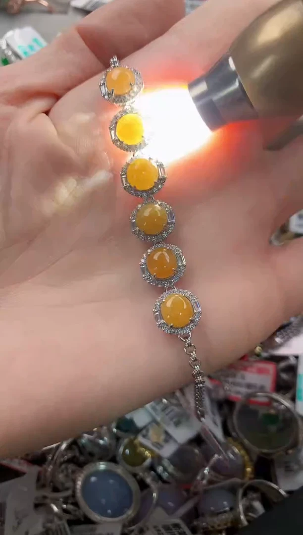 银S925镶嵌戒指翡翠6---5