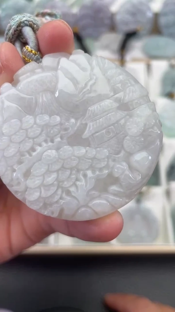 颈饰未镶嵌翡翠天然缅甸翡翠A货多样性发一山水牌 P11