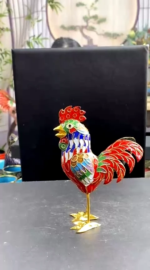 【闪购商品】非遗技艺 景泰蓝花丝鸡