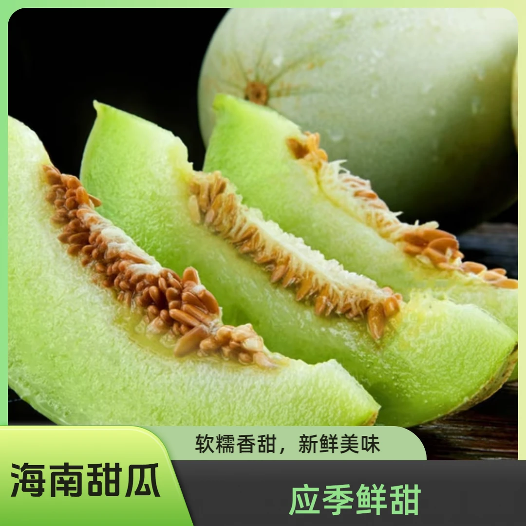 海南乐东玉菇甜瓜蜜瓜冰淇淋新鲜水果整箱应季当时令玉菇脆香瓜