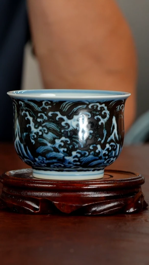 【瓷见如故】布一窑江崖海水炉式杯