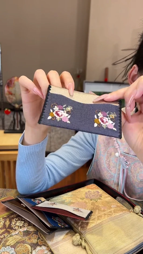 刺绣苏绣卡包老绣