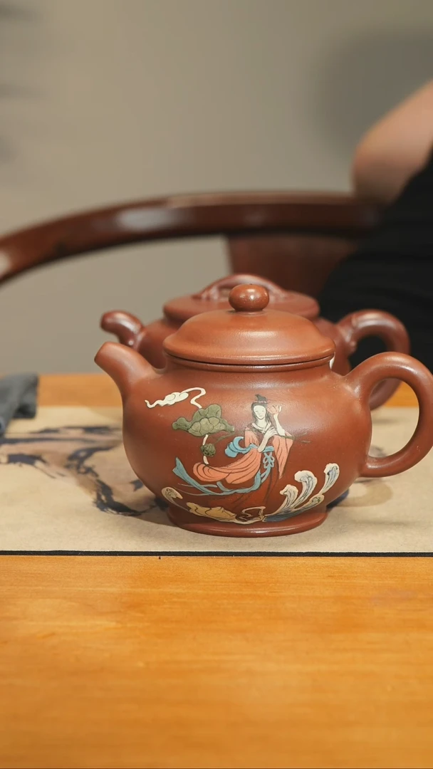 茶壶底槽青宜兴紫砂壶260cc