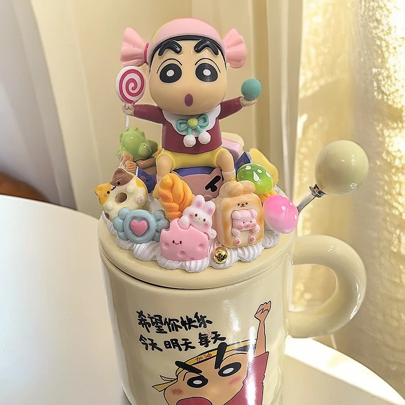 手工DIY水杯桌面个性带盖摆件创意陶瓷马克杯