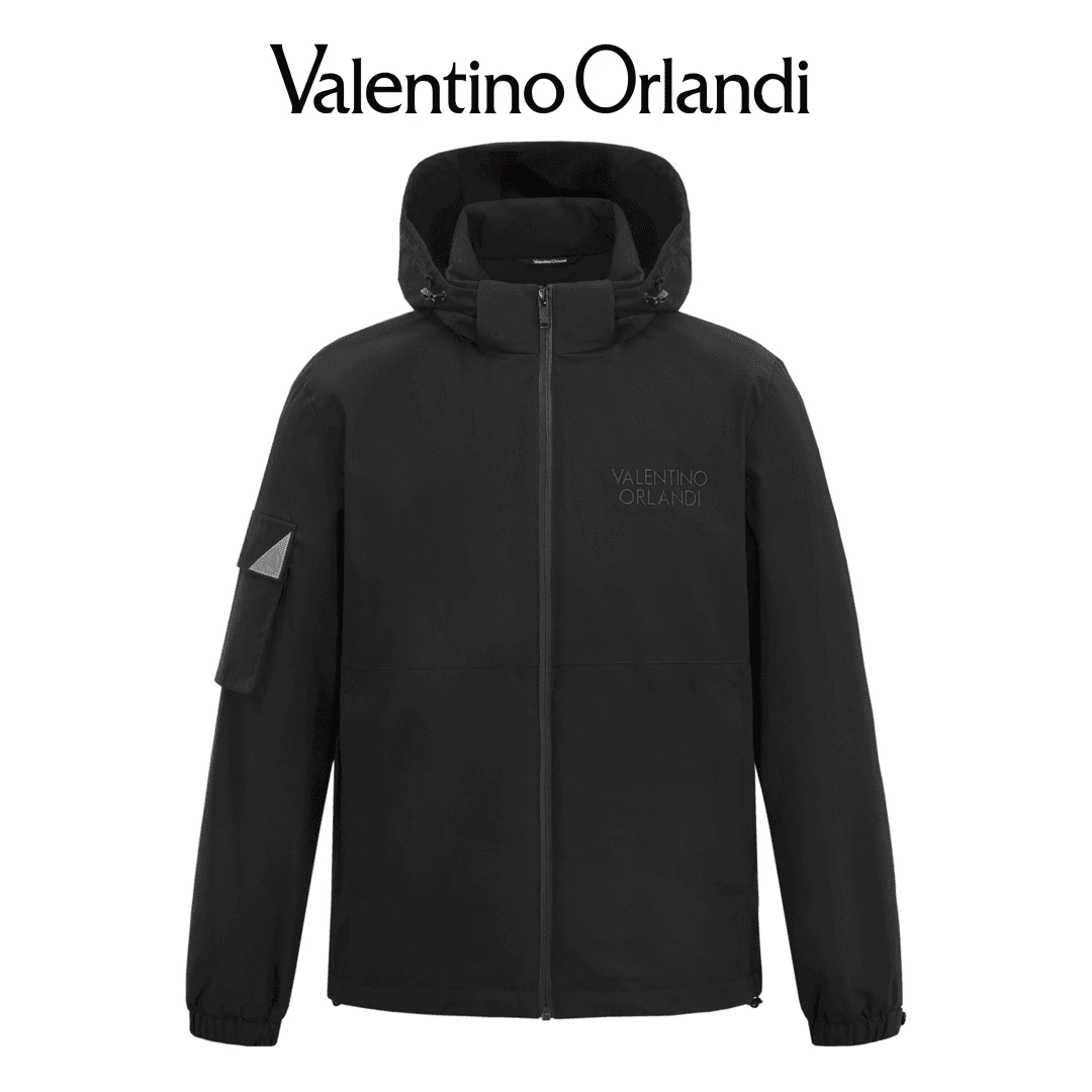 新款男士户外棉夹克连帽秋冬防风外套1VJ372231