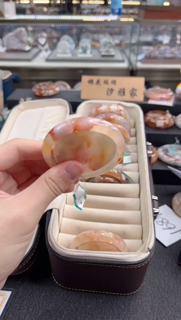 石英质玉手镯未镶嵌54圈口 （赠品镯心）3225880