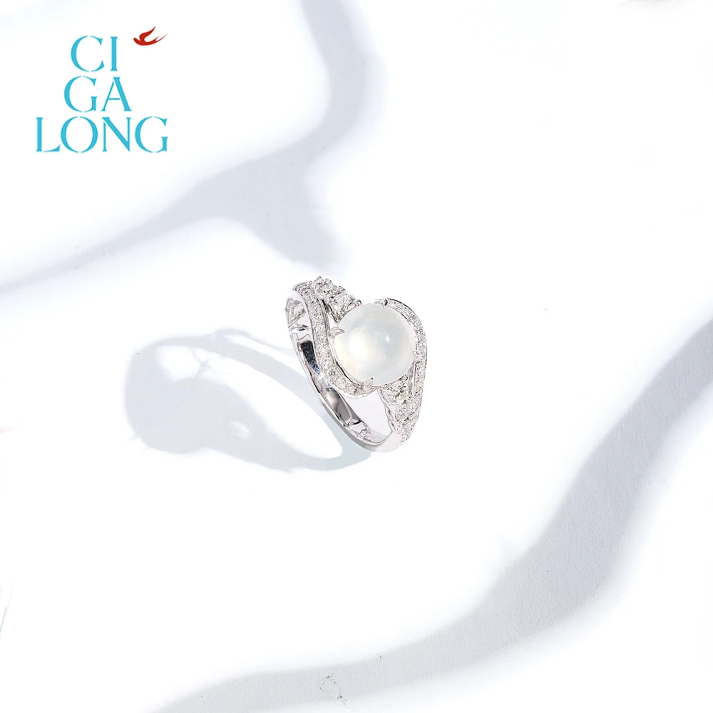 CIGALONG PT950翡翠戒指4324-1